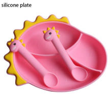 Dinner Plate Dinosaur Cartoon Silicone Plate